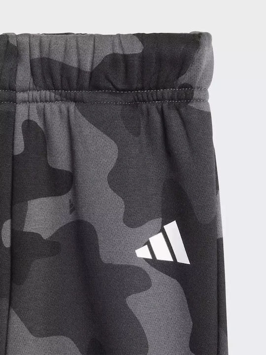 Tuta enfant felpata bambino Adidas Camo JW2456 nero-grigio-bianco - Immagine 4 di 4