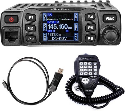 AnyTone AT-778UVII Transceiver Mobile Radio Dual Band 25W VHF/UHF VOX Vehicle...