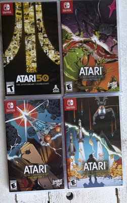 Atari Nintendo Switch Game Lot Atari 50 + Recharged Collection 1 2 3