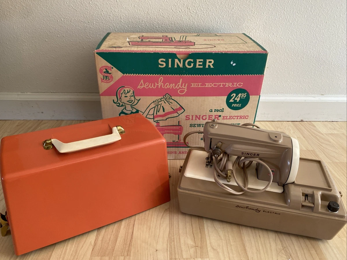 米色歌手收藏缝纫机| eBay
