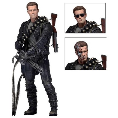 Movie Terminator 2：Judgment Day T-800 Action Figure Model Deluxe Version Arnold