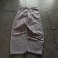 Aritzia Women's Pink and White Trousers size small