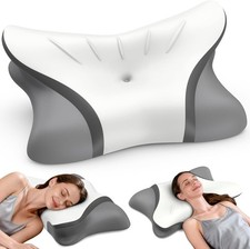 Cervical Neck Pillow for Pain Relief  Memory Foam Ergonomic Contour Cooling orth