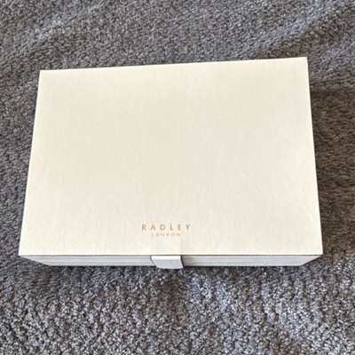 Radley London White Lined Jewelry Box for Rings, Necklaces, Bracelets