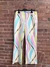 Vintage Escada Sport Women  s Pants, Sz 38, Vibrant Cotton