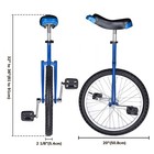Yescom 20 Inch Wheel Outdoor Unicycle Circus Bike for Adults Teenagers Kids Blue — photo 7
