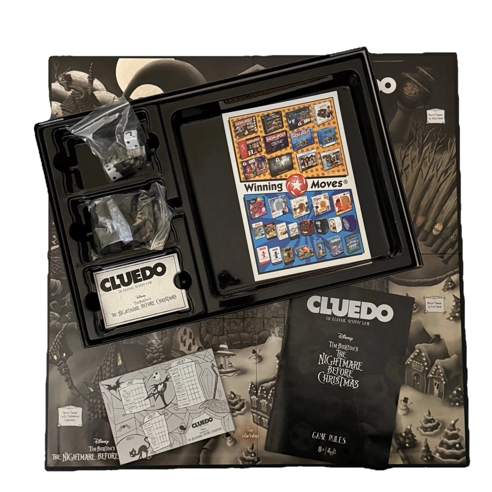 Cluedo The Nightmare Before Christmas Edition Mystery Board Game - Hasbro 2021 - Image 3 of 3