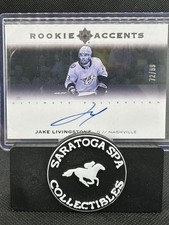 2023-24 UD Ultimate Rookie Accents Auto Jake Livingstone /99 Nashville Predators