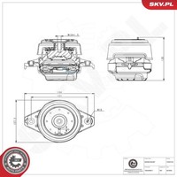Esen SKV Motorlager Links Passend FüR MERCEDES-BENZ GL-KLASSE GLE GLS M-KLASSE