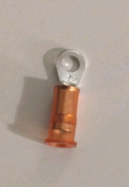 Ring Terminal, 22-18 Awg,  Nylon Insulated, #6 Stud, 3M-94724, 100 Pc/bag,  New - Image 4 of 4