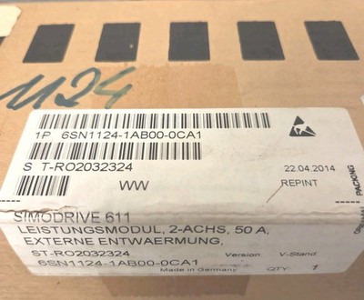 Siemens SIMODRIVE 611 6SN1124-1AB00-0CA1 Brand New Sealed[12 Months Warranty]