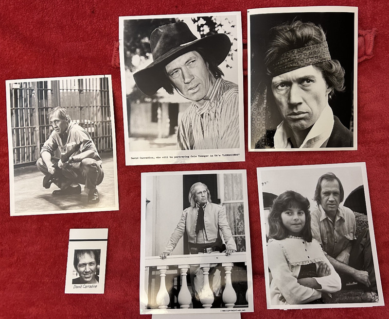 DAVID CARRADINE set of six original press photos North and South The Bad Seed