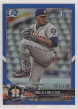 2018 Bowman Chrome Prospects Blue Refractor /150 Rogelio Armenteros #BCP184 0b3