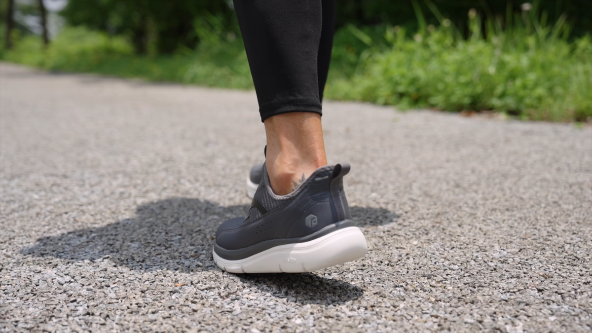 FitVille Men's Extra Wide Slip On Walking Shoes Arch Support