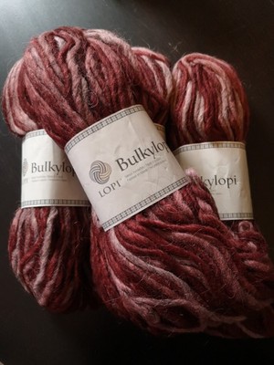 Bulkylopi von Istex rot-meliert Farb-Nr. 9449 (4 Knäuel á 100 g)