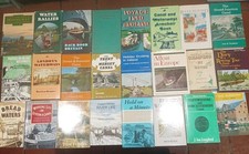 24 Books- Canals, Waterways, Rowing, NarrowBoat, Incl 15 First Editions job lot