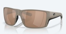 Costa Del Mar Reefton Pro Sand / Copper Silver Mirror Polarized Glass 580G NEW