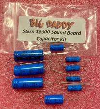 Big Daddy Capacitor Kit For Stern SB-300 Sound Board For Classic Stern Pinballs
