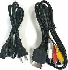 AV RCA Audio Video Cable AC Power Supply Cord Adapter for Original Xbox Console