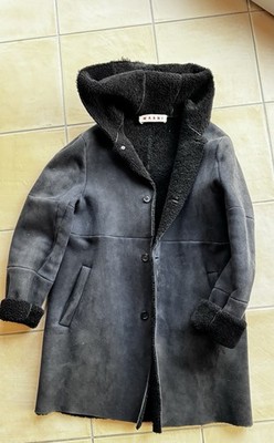 Marni Lammfell Wintermantel Herren Größe 50