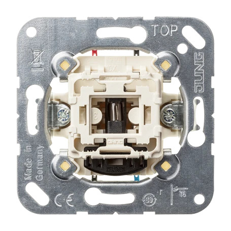 Jung Wipp-Kontrollschalter (Einsatz) 10 Ax 250 V~, Universal Aus-Wechsel 506 Kou-image