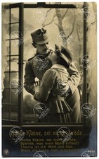 Foto AK - Holde Kleine, sei nicht spr&ouml;de..., Soldatenliebe k.u.k. WK1 #F1682