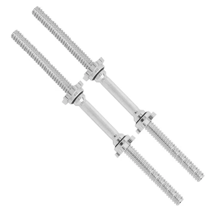 Heavy Duty Threaded 24 In. Dumbbells Chrome 1” Hole 170lbs Load WE SHIP OVERSEAS