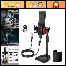 Professional XLR Condenser Microphone for Podcasting, Streaming, Voice Over AS