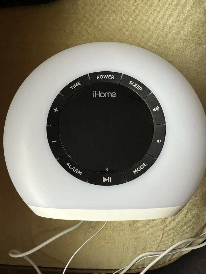 iHome Sunrise Alarm Clock Radio w Bluetooth Speaker Color Changing Lamp- iBT32W - Image 2 of 4