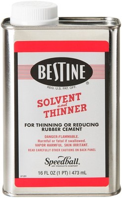 Solvent and Thinner for Rubber Cement   Cleans Ink, Adhesive and Parts, 16 Ou...