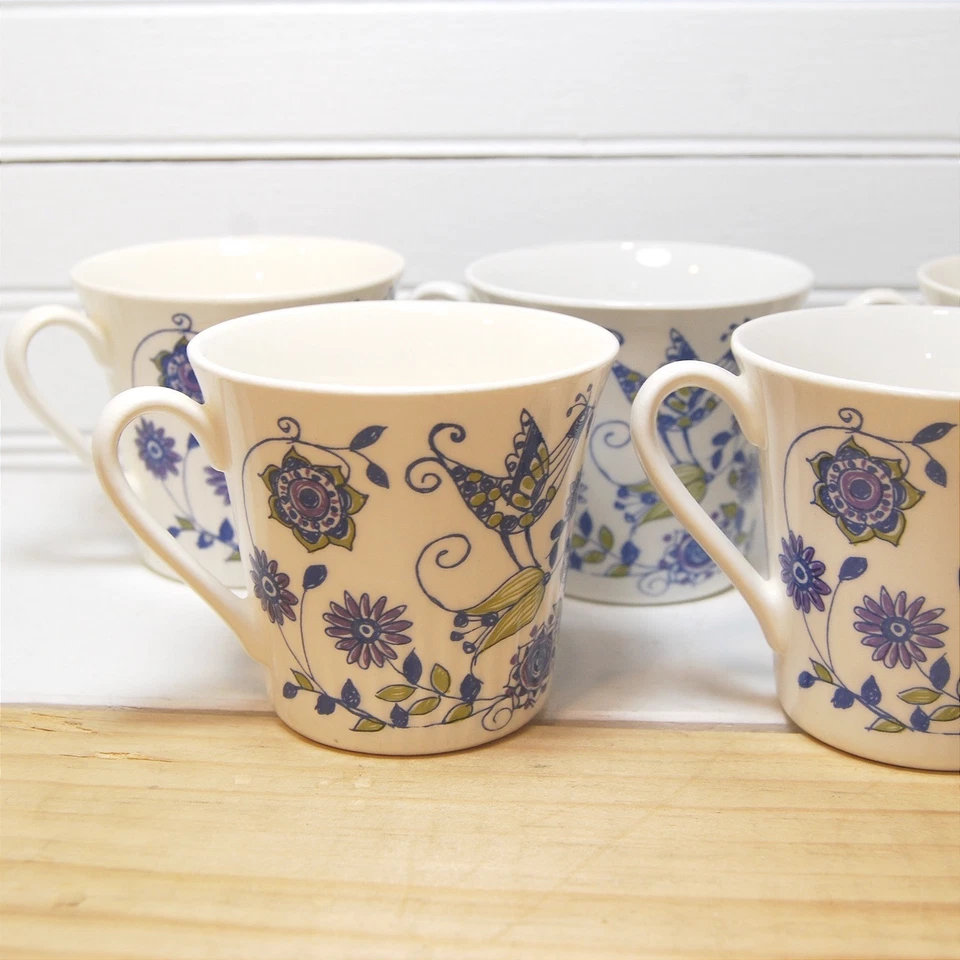 Tazas de café Turi-Design Lotte taza Figgjo pedernal lote de 5 Noruega serigrafía Foto 3 de 4