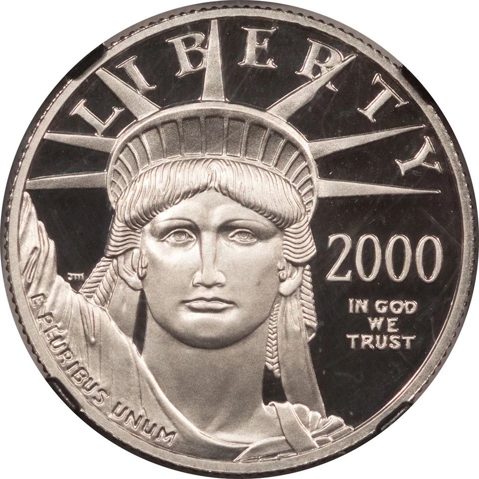 2000-W $50 PROOF AMERICAN PLATINUM EAGLE, 1/2 OZ - NGC PF-70 UCAM LIBERTY LABEL - Image 2 of 3