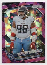 2025 Panini Prizm JEFFERY SIMMONS #268 Purple Ice Prizm /225-Titans