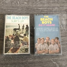 Vintage 80s Lot Of 2 The Beach Boys Music Cassette Tapes Surfs Up Do It Again