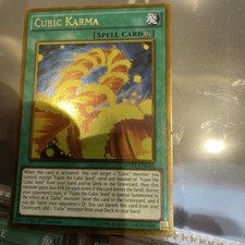 Yugioh Cubic Karma MVP1-ENG41 Gold Rare 1st Edition NM
