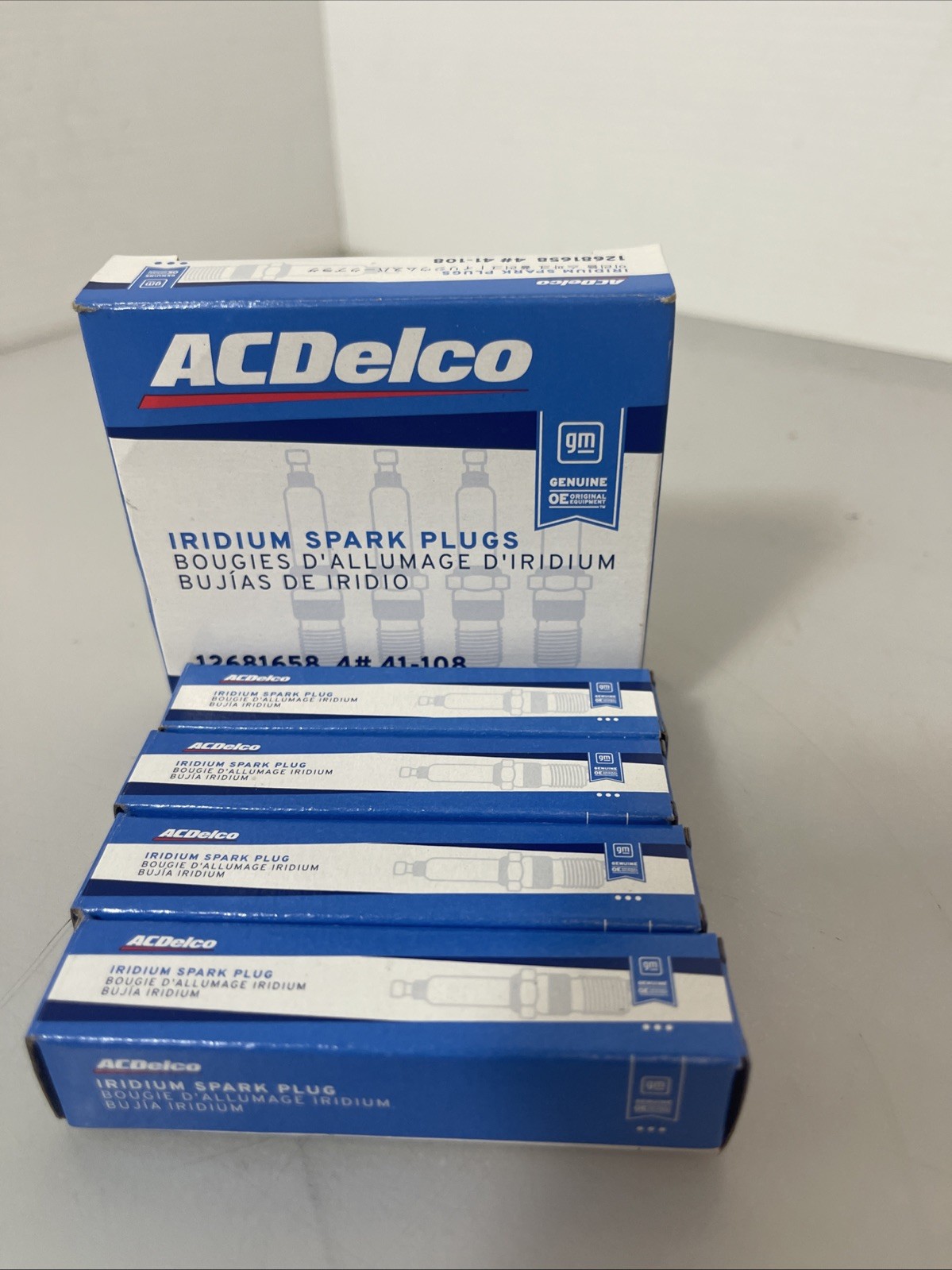 4 OEM GM ACDelco Iridium Spark Plugs 12681658 for 2010- 2014 Chevy Equinox 41108