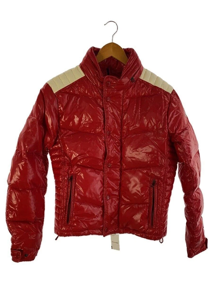 Piumino MONCLER 2 nylon rosso tinta unita