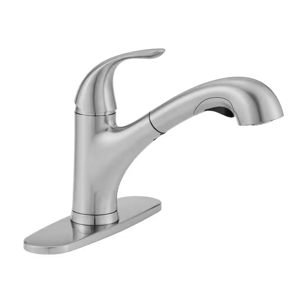 Glacier Bay Market 1-Handle Pull-Out Sprayer Kitchen Faucet in Stainless Steel