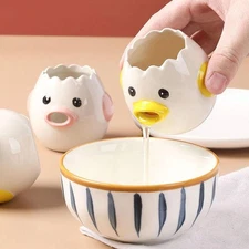 Ceramic Egg White Separator Cartoon Yolk Divider Baking Kitchen Tool Gadget Pro.