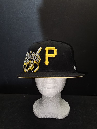 New Era 59Fifty Embroidered PITTSBURGH PIRATES Fitted Baseball Hat Sz 7 3/4 MLB - Picture 5 of 11