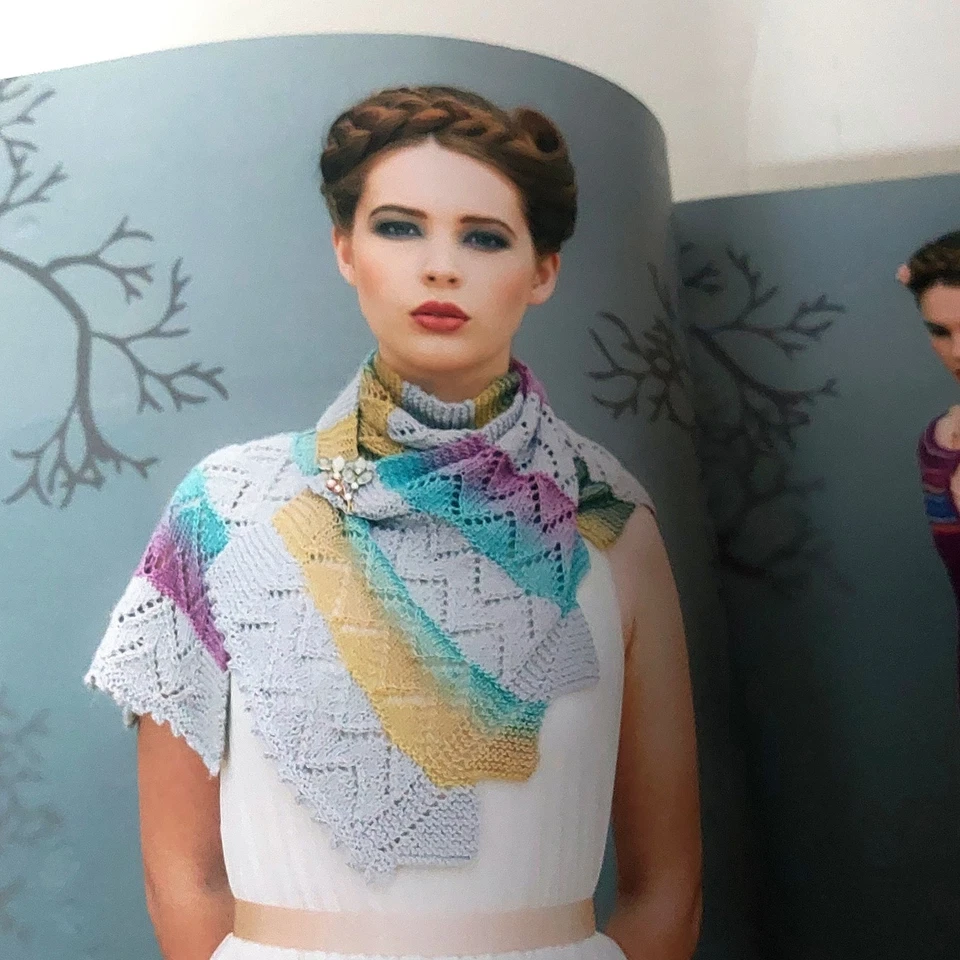 Louisa Harding ODENSE Knitting Booklet #139 Amilola Orielle Sweaters neck wraps - Image 3 of 4