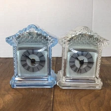 Pair Of Quartz Clock for Table, Desk, Shelf or Mantle Small Plastic