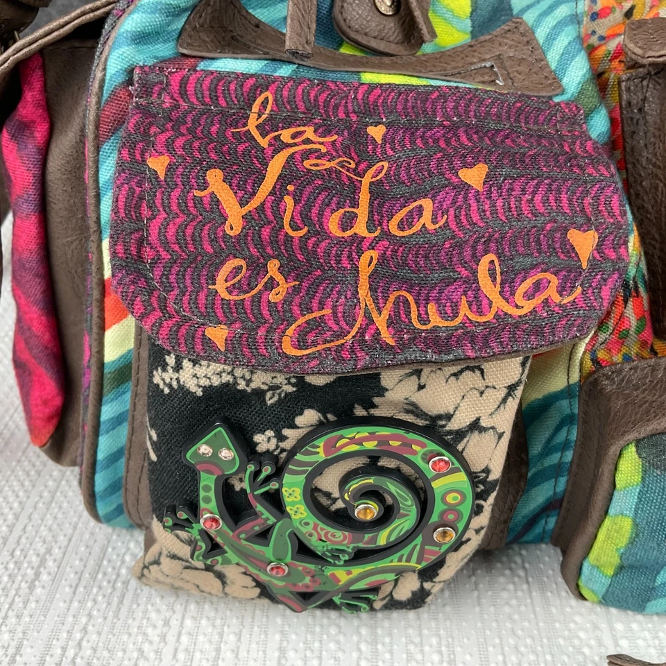 Bolso Desigual London Cartera de Hombro Mediana Multicolor Floral Patchwork Foto 2 de 4