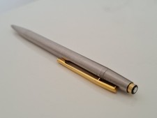 Montblanc Noblesse Slimline Edelstahl Kugelschreiber Vintage Ballpoint Pen.