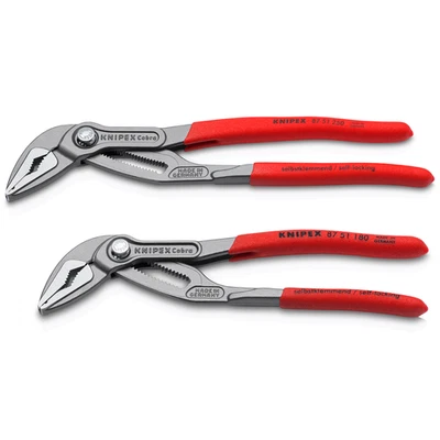 Knipex Cobra® ES Extra Slim Waterpump Pliers Twin Pack 180 & 250mm