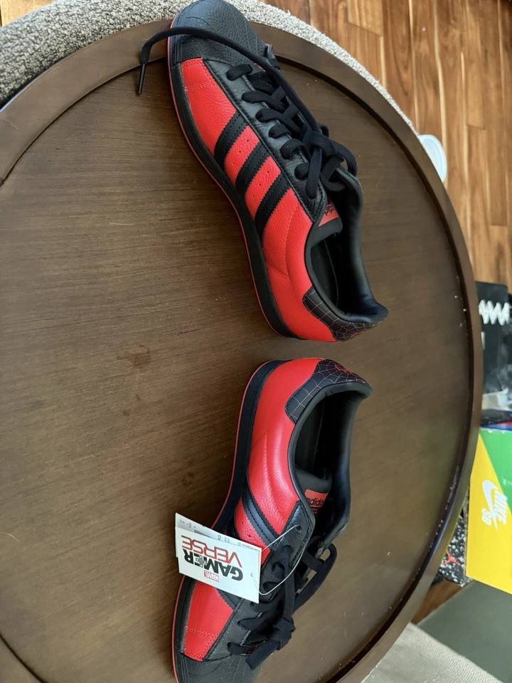 Adidas Superstar Marvel Spider-Man 2 PlayStation “Miles Morales”  Size 9 New - Image 2 of 4