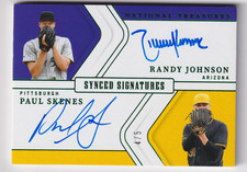 2025 Panini National Treasures Synced Signatures Johnson Skenes Autograph 4/5