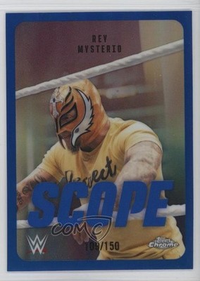 2026 Topps Chrome WWE Scope Blue Refractor 109/150 Rey Mysterio #SCO-26 1q3x