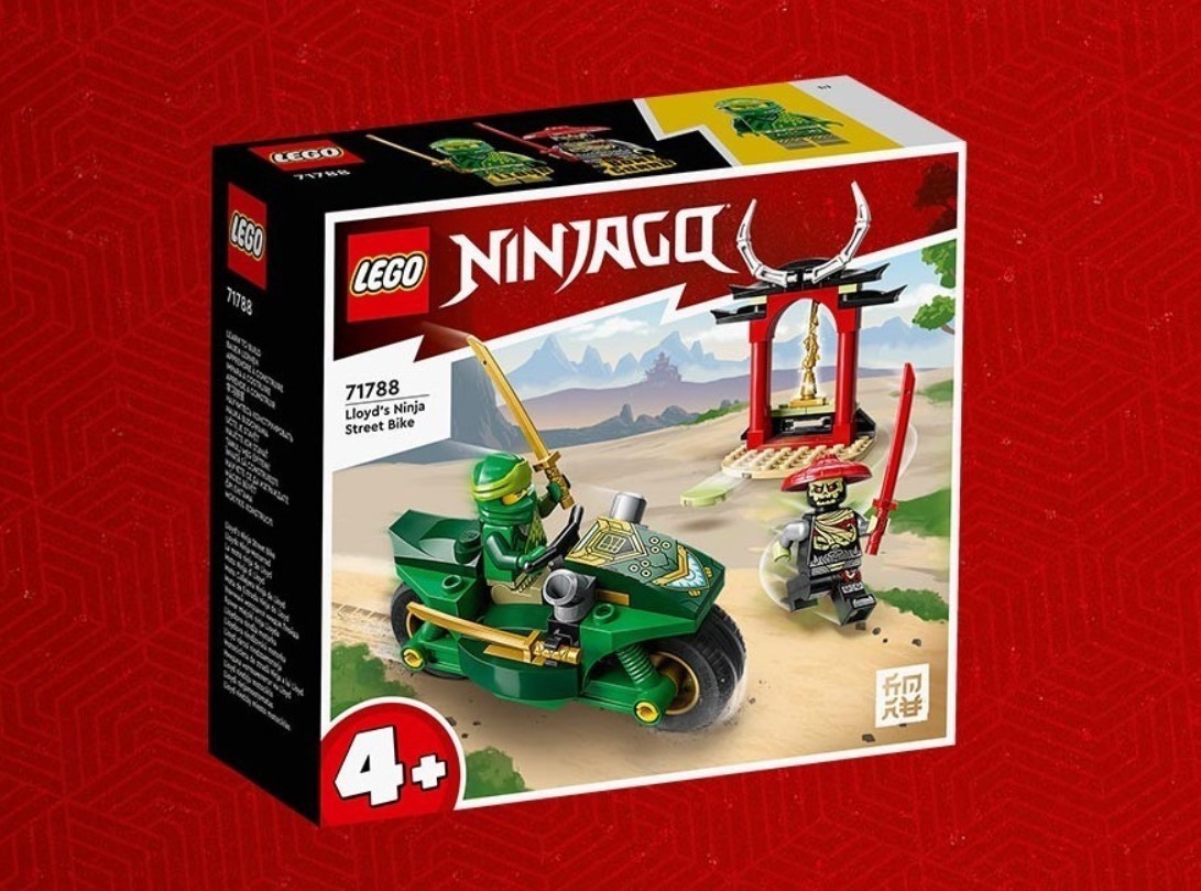 Lego Ninjago: 64pc LLOYD'S NINJA STREET BIKE Building Set! Model