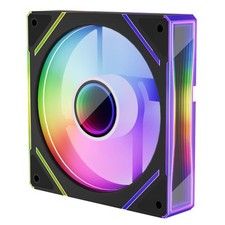 1stPlayer FC 120mm ARGB Case Fan Black Infinity Mirror 4-Pin PWM Quiet Cooling